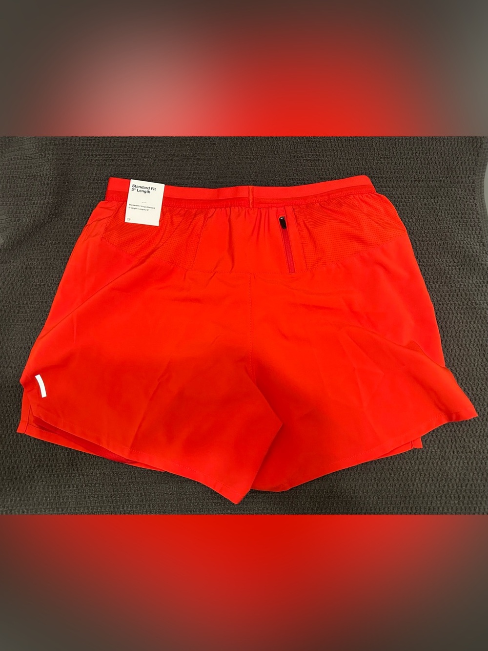 Nike 5” Standard Length Men’s Running Shorts Red Medium (M) - Picture 2 of 5